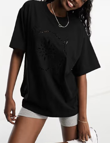 
						Tricou Oversize ASOS, negru