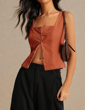 Top SHEIN, caramiziu