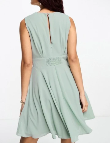 Rochie scurta TFNC London, verde