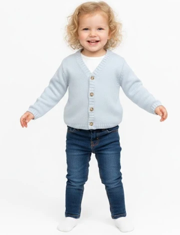 Cardigan Zara, albastru deschis