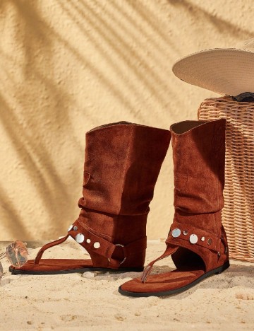 
						Cizme SHEIN, maro deschis