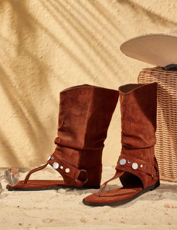 Cizme SHEIN, maro deschis