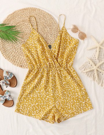 
						Salopeta SHEIN, floral print