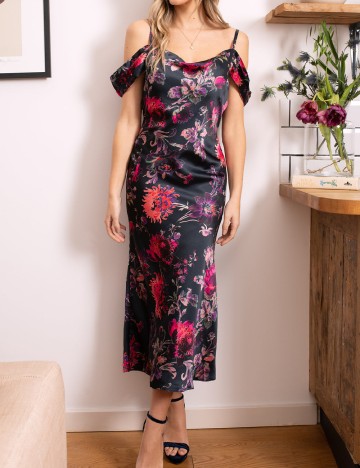 
						Rochie medie reversibila Hope & Ivy, floral print