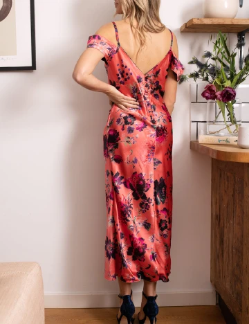 Rochie medie reversibila Hope & Ivy, floral print