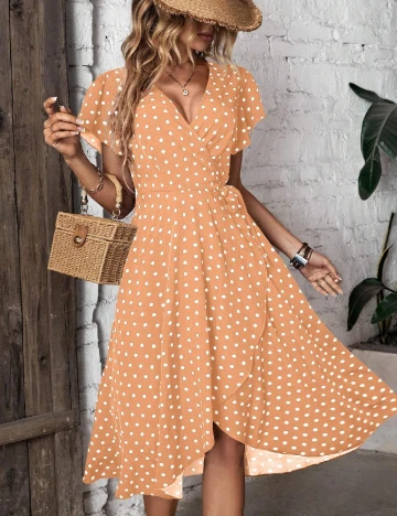 Rochie medie SHEIN, portocaliu