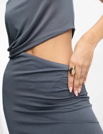 Rochie scurta ASOS, gri inchis