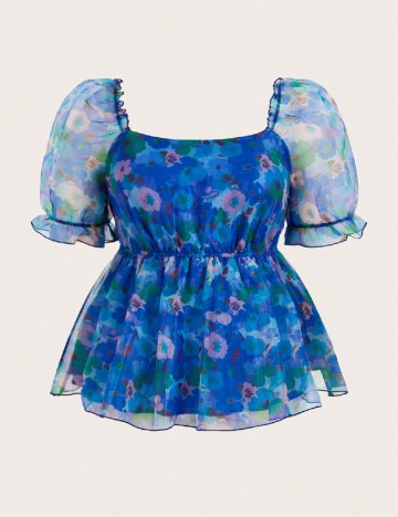 
						Bluza SHEIN CURVE, albastru