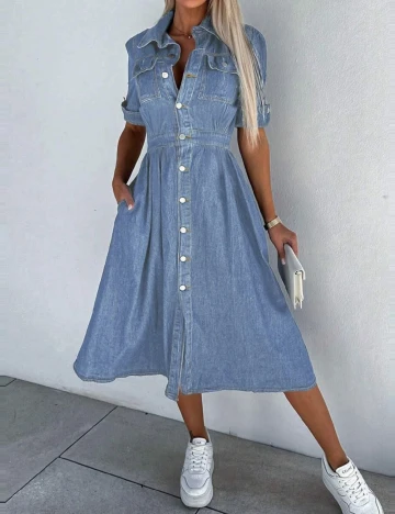 Rochie medie SHEIN, albastru