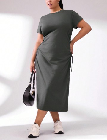 
						Rochie medie SHEIN CURVE, gri inchis