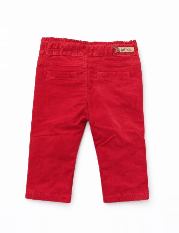 Pantaloni Zara, rosu