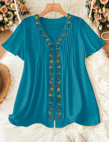 
						Bluza SHEIN CURVE, albastru