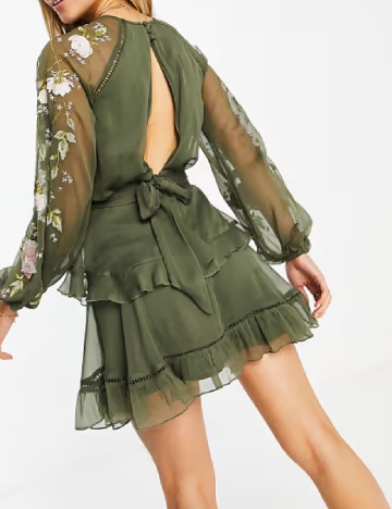Rochie scurta ASOS, verde