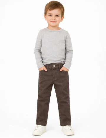 Pantaloni Zara, maro