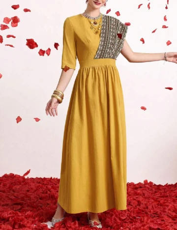 Rochie lunga SHEIN, galben