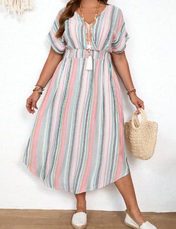 
						Rochie medie Emery Rose Curve, mix culori