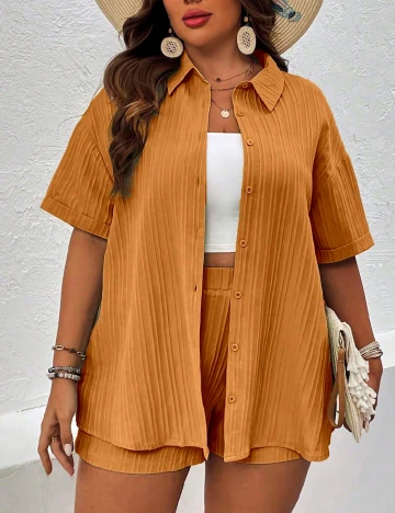 Compleu SHEIN CURVE, portocaliu