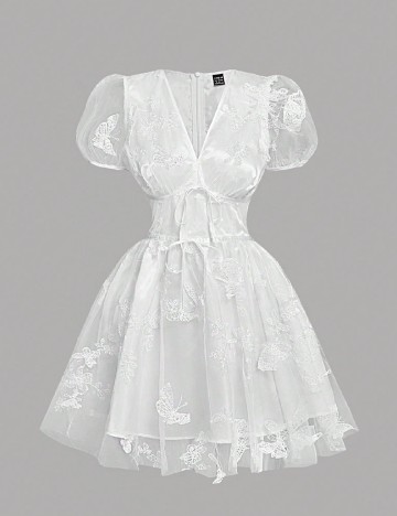 
						Rochie scurta SHEIN, alb