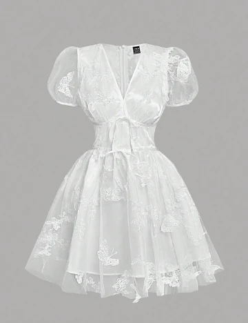 Rochie scurta SHEIN, alb