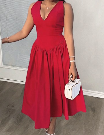 
						Rochie medie SHEIN, rosu