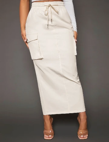 Fusta SHEIN, ecru
