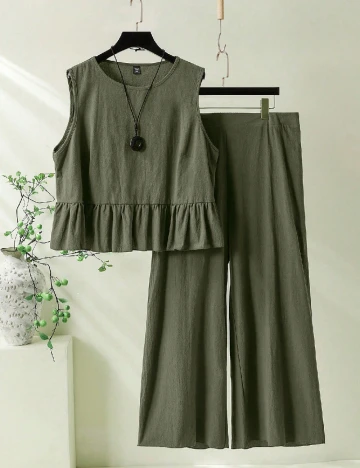 Compleu SHEIN CURVE, verde