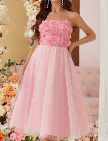 
						Rochie scurta SHEIN, roz