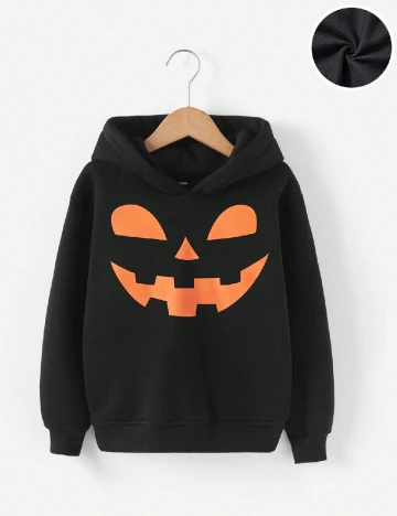 Hanorac Shein Kids, negru