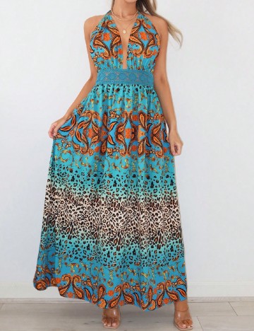 
						Rochie lunga SHEIN, albastru