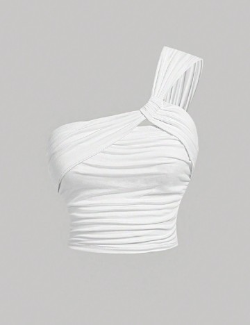 
						Top SHEIN CURVE, alb