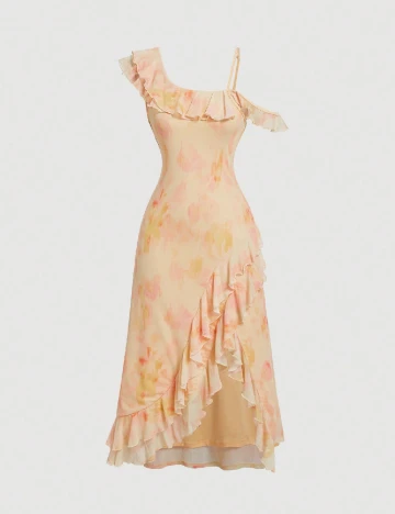 Rochie scurta SHEIN, portocaliu