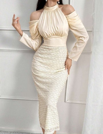 
						Rochie medie SHEIN, crem