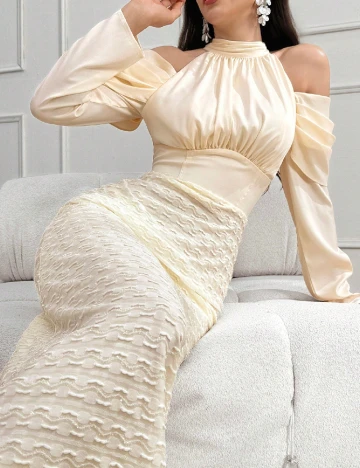 Rochie medie SHEIN, crem