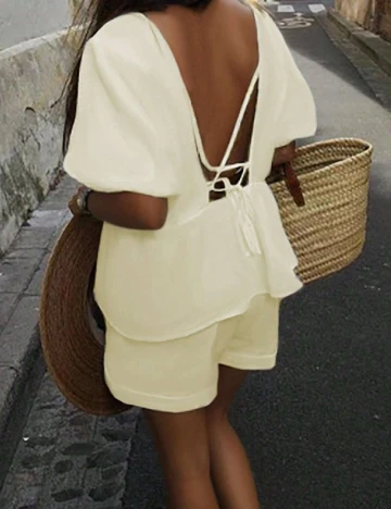 Compleu SHEIN, galben deschis