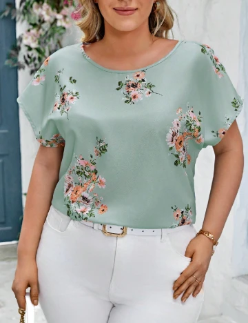 Bluza SHEIN CURVE, bleu