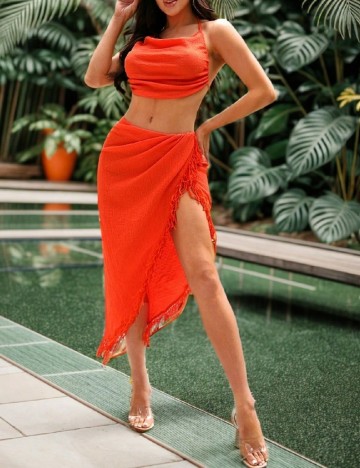 
						Compleu SHEIN, portocaliu