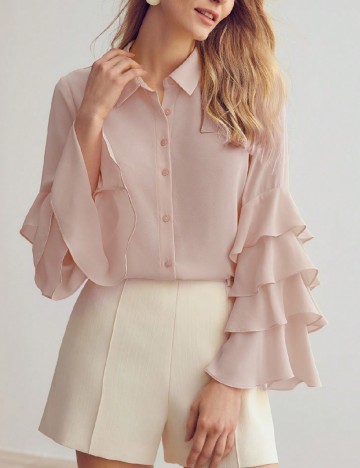 
						Camasa MOTF, roz pudra