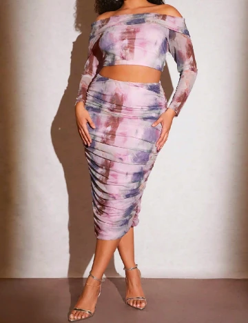 Fusta SHEIN CURVE, mix culori