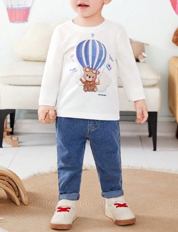 
						Bluza Shein Kids, alb
