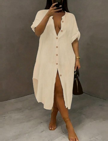 
						Rochie medie SHEIN, crem