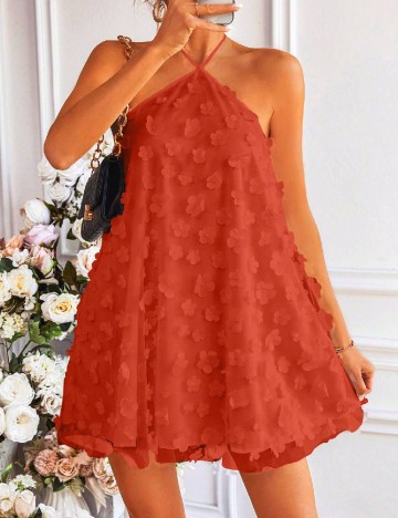 
						Rochie scurta SHEIN, caramiziu