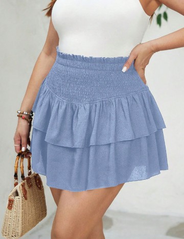 
						Fusta SHEIN CURVE, albastru
