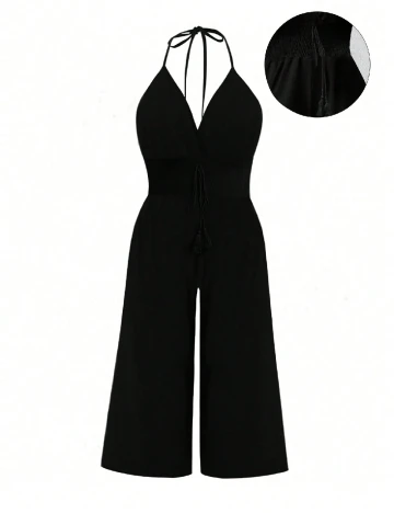 Salopeta SHEIN CURVE, negru