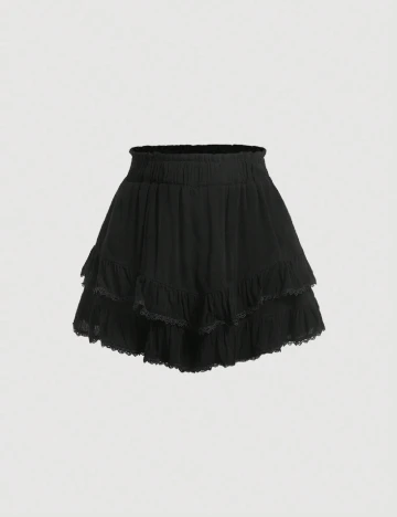 Fusta pantalon SHEIN, negru