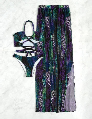 Costum de baie SHEIN, mix culori