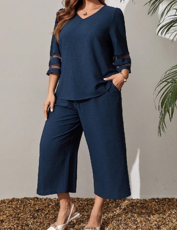 
						Compleu Emery Rose Curve, bleumarin