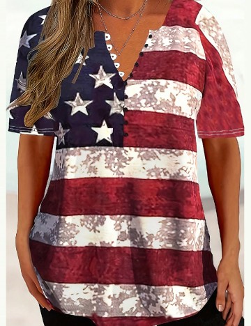 
						Tricou SHEIN CURVE, mix culori