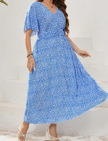 
						Rochie lunga SHEIN CURVE, albastru