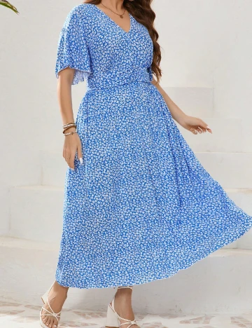 Rochie lunga SHEIN CURVE, albastru