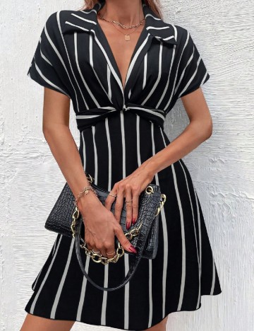 
						Rochie scurta SHEIN, alb/negru